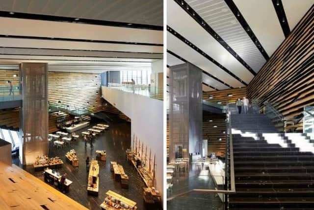 A spectacular main hall and a twisting staircase were unveiled ahead of the Â£80.1 million attraction's public opening on Saturday. Picture: Hufton & Crow
