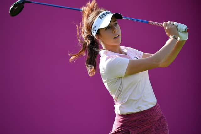Georgia Hall in action during the pro-am at the Evian Championship. Picture: Stuart Franklin/Getty Images
