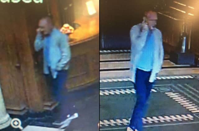Crown Office handout CCTV still of Richard Fleming at the Gleneagles hotel on 12 June 2017. Fleming and Liam Richardson have been convicted over their involvement in a "terrifying" £500,000 armed robbery at Gleneagles Hotel in Auchterarder, Perthshire. Picture: Crown Office/PA Wire