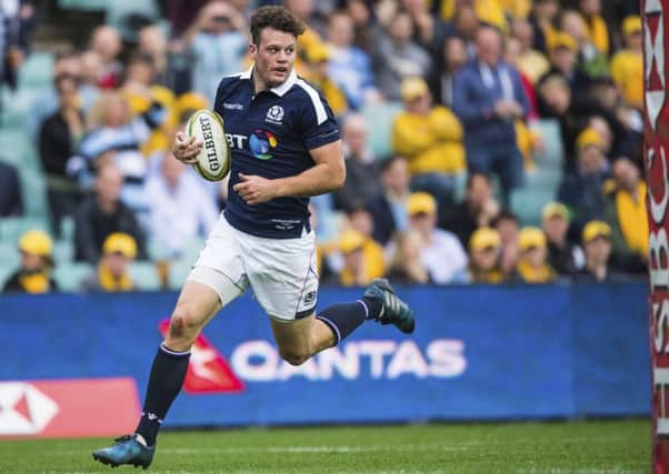 Duncan Taylor in action for Scotland. Picture: Gary Hutchison/SNS/SRU