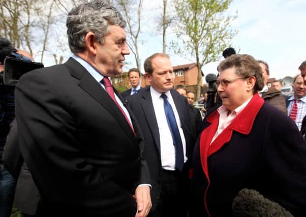 Gordon Brown was not necessarily wrong to detect an element of bigotry in Gillian Duffys views during this infamous encounter ahead of the 2010 election (Picture: Jeff J Mitchell/Getty Images)