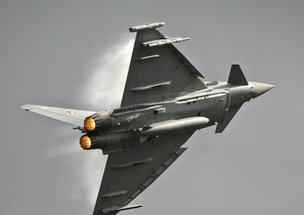 RAF Typhoon fighters were forced to scramble to check on the Russian planes