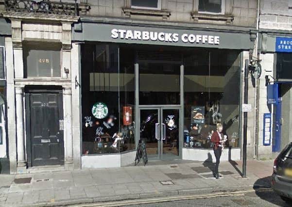 Th Starbucks on Union Street in Aberdeen. Picture: Centre Press