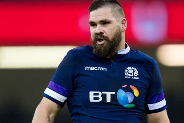 Cornell du Preez in action for Scotland during the 2018 Six Nations. Picture: SNS Group