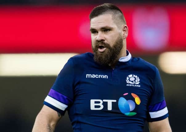 Cornell du Preez in action for Scotland during the 2018 Six Nations. Picture: SNS Group