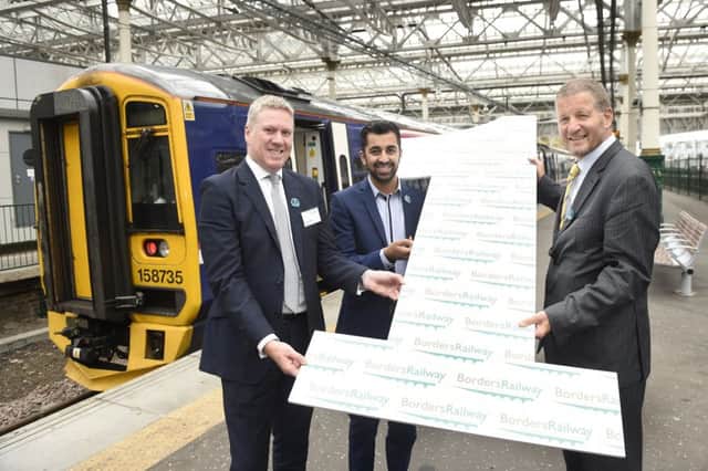 The Borders Railway simply hit its first-year target when other re-opened lines far surpassed theirs. Picture: Greg Macvean