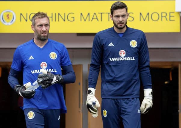 Allan McGregor, left, and Craig Gordon played a game each in the recent double header. Picture: Craig Williamson/SNS