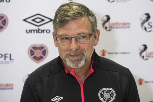 Hearts manager Craig Levein speaks to the press ahead of the game against Motherwell. Picture: Paul Devlin/SNS