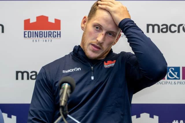 Edinburgh's Mark Bennett suffered a ruptured hamstring. Picture: Kenny Smith/SNS