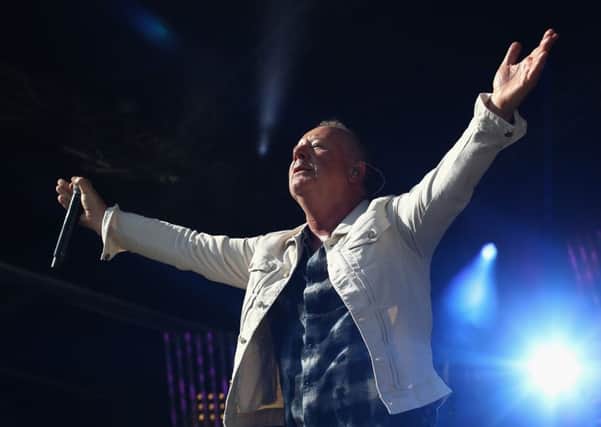 Jim Kerr, messianic persona still intact, raced through a set of Simple Minds best songs. Picture: Getty