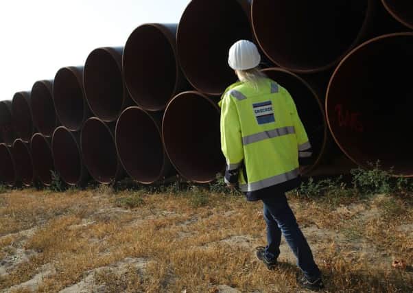 The Nord Stream 2 project seeks to double the capacity of a pipeline that links Russia with Germany. Photograph: Sean Gallup/Getty Images