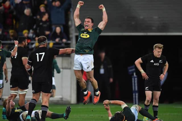A crowd of under 30,000 watched South Africa beat New Zealand. Pic: Marty Melville/AFP/Getty Images