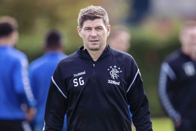Rangers manager Steven Gerrard. Pic: SNS