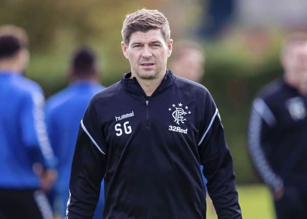 Rangers manager Steven Gerrard. Pic: SNS