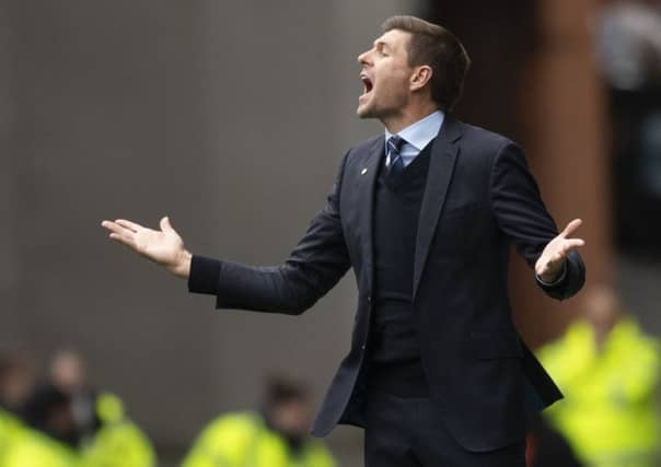 Rangers manager Steven Gerrard on the touchline. Picture: SNS/Craig Williamson