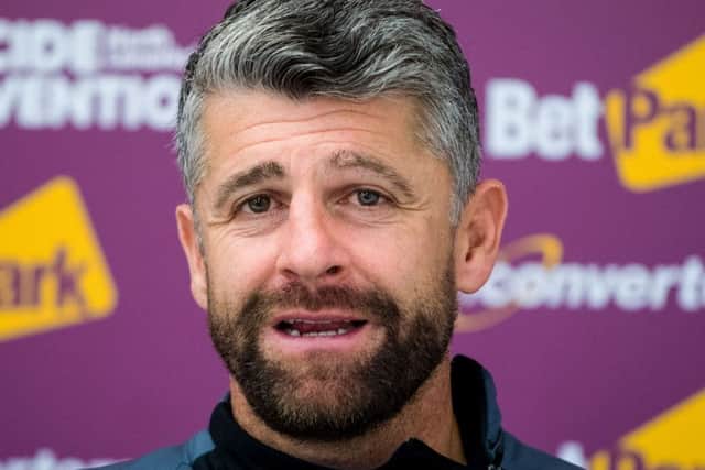 Motherwell manager Stephen Robinson. Pic: SNS
