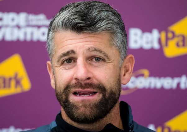 Motherwell manager Stephen Robinson. Pic: SNS