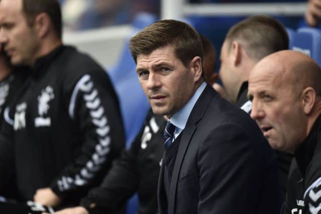 Rangers manager Steven Gerrard on the touchline. Picture: SNS Group