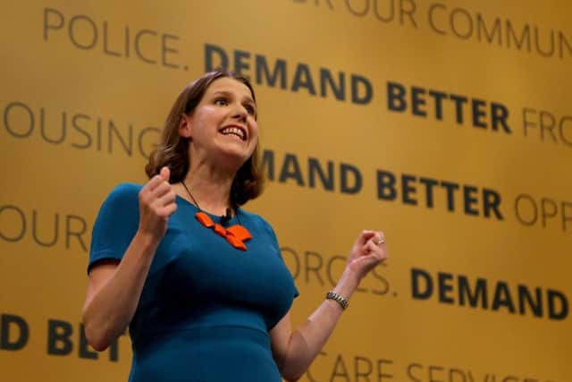 Liberal Democrats deputy leader Jo Swinson speaks at the party's Autumn Conference at the Brighton Centre in Brighton. Picture; PA