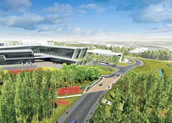 An artist's impression of the new AECC building.