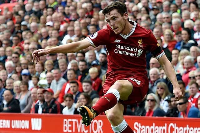 Andrew Robertsons form for Liverpool in recent months has been so impressive that he has established himself as a 
first-team regular at Anfield, hes played in the final of the Champions League and hes been awarded the Scotland captaincy.