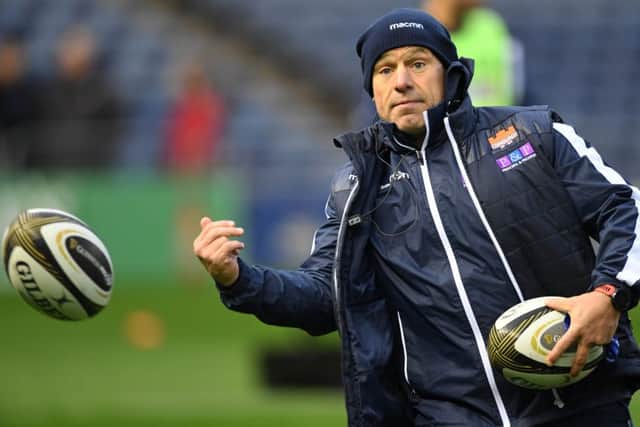 Edinburgh head coach Richard Cockerill during a training session. Picture: Paul Devlin/SNS