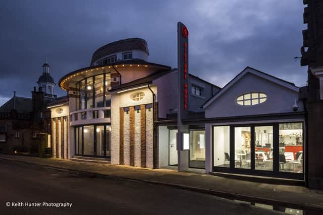 The exterior of the picture house with new cafe to the right. PIC: Keith Hunter Photography/Campbeltown Community Business.