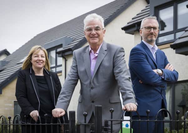 Left to right: Michelle Motion, Sandy Adam and Innes Smith of Springfield Properties. Picture: Stuart Wallace