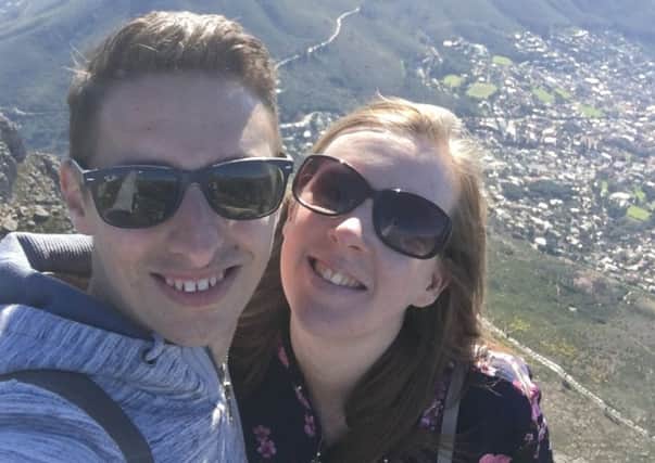 Shona Storr, 33, with her husband James, 27. Picture: SWNS