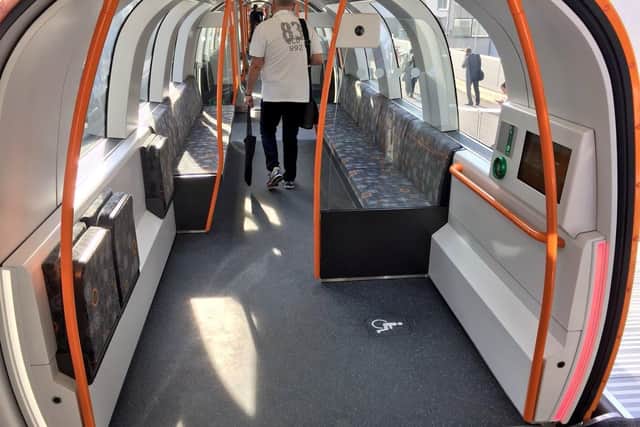 The new trains will be open plan to maximise passenger space. Picture: Stefan Baguette