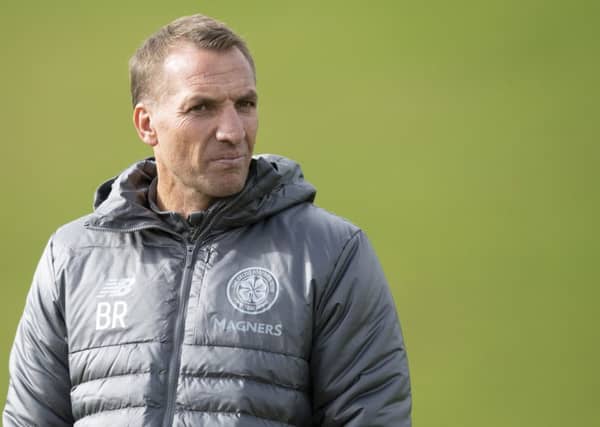 Brendan Rodgers is putting in the hours and the miles to ensure Celtic beat Rosenborg. Picture: SNS Group