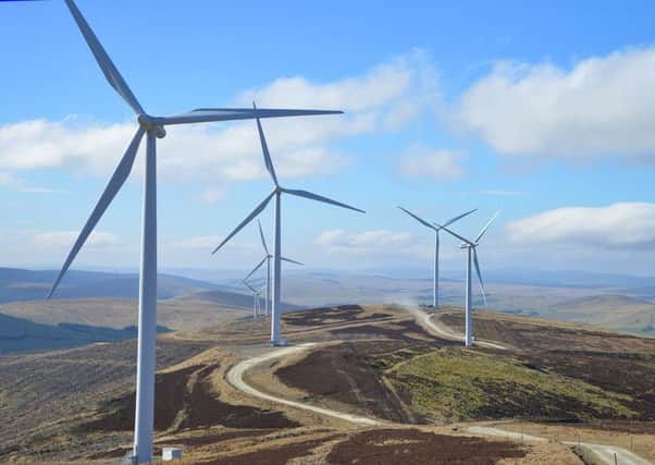 The 54-turbine Clyde wind farm extension, between Biggar, Abington and Moffat.

 Picture: Contributed