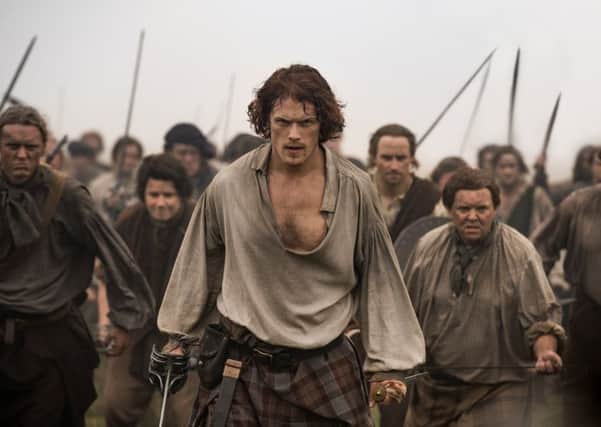 Outlander author Diana Gabaldon says Sam Heughan would do a "fine job" if cast as the new James Bone. PIC: Aimee Spinks, Starz/Sony Pictures Television 2018.