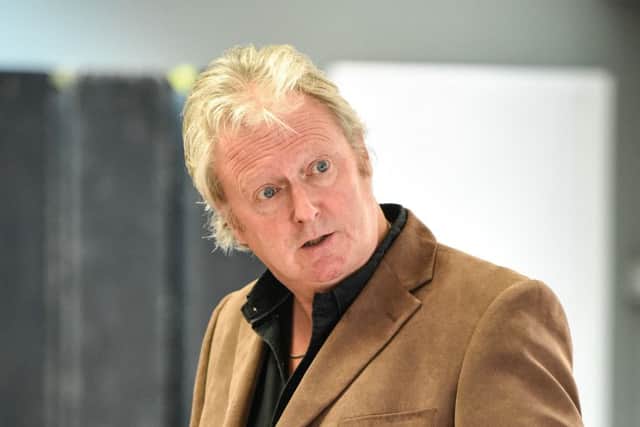 Charlie Lawson as Rebus during rehearsals for Long Shadows. Picture: contributed