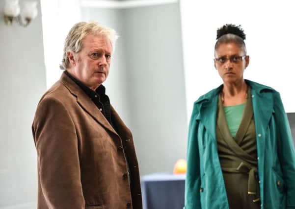 Charlie Lawson as Rebus  with Cathy Tyson, who plays DS Siobhan Clarke. Picture: contributed