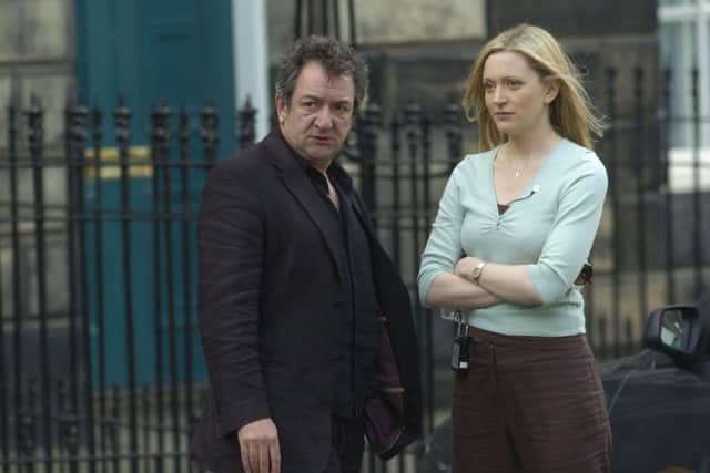Ken Stott, who played Rebus between 2006 and 2007,  filming in Edinburgh with Claire Price as DS Siobhan Clarke. Picture: Toby Williams