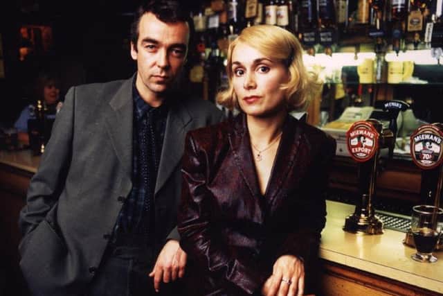 John Hannah played Rebus between 2000 and 2004. Hes pictured in the series with his wife, Joanna Roth, as Eve Kendal. Picture: contributed