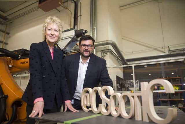 SFHA chief executive Sally Thomas and CSIC chief executive Stephen Good. Picture: Contributed