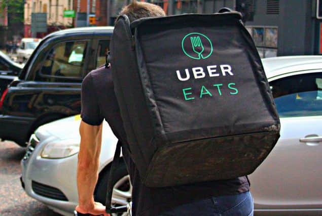 Uber Eats drivers were sent a message telling them to work amid the extreme weather from Storm Ali