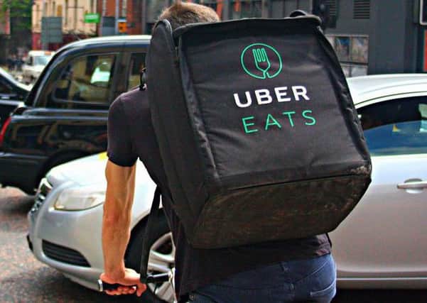 Uber Eats drivers were sent a message telling them to work amid the extreme weather from Storm Ali