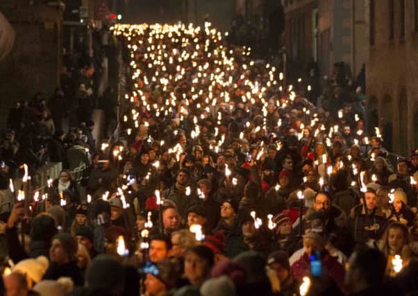 Edinburgh's Torchlight Processions marks the opening of Edinburgh's New Year celebrations