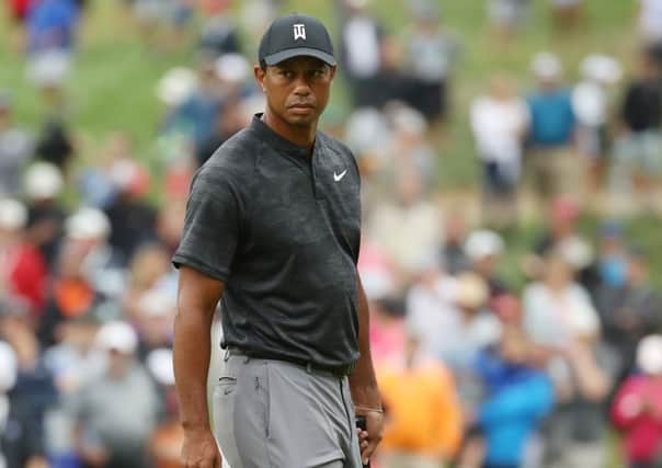 Tiger Woods says his back started troubling him at the 2012 Ryder Cup. Picture: Gregory Shamus/Getty