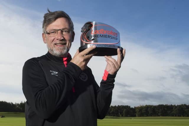Craig Levein wins the Ladbrokes Premiership Manager of the Month Award for August. Picture: SNS Group