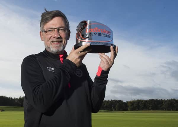 Craig Levein wins the Ladbrokes Premiership Manager of the Month Award for August. Picture: SNS Group