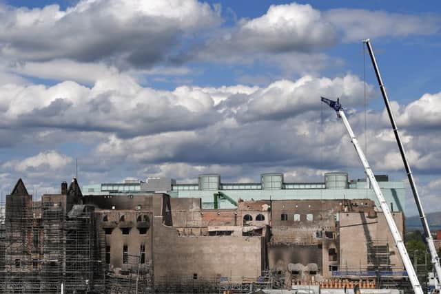 The grade A listed building was undergoing a multi-million-pound restoration when it was hit by fire on June 15, 2018 following a smaller blaze in May 2014. Picture:Jeff J Mitchell/Getty Images