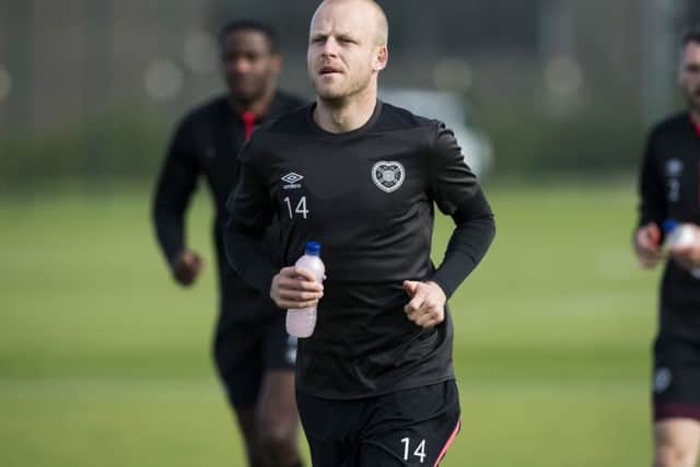 Hearts forward Steven Naismith. Picture: Paul Devlin