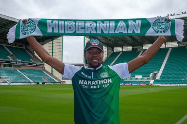 Miquel Nelom has signed a one-year deal with Hibs. Pic: Hibernian FC