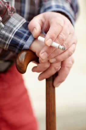 Smoking damages a layer around nerves.