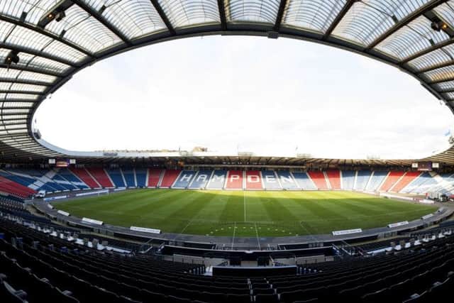 Hampden will host both semi-finals in the same day. Picture: SNS