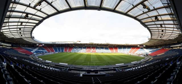 Hampden will host both semi-finals in the same day. Picture: SNS
